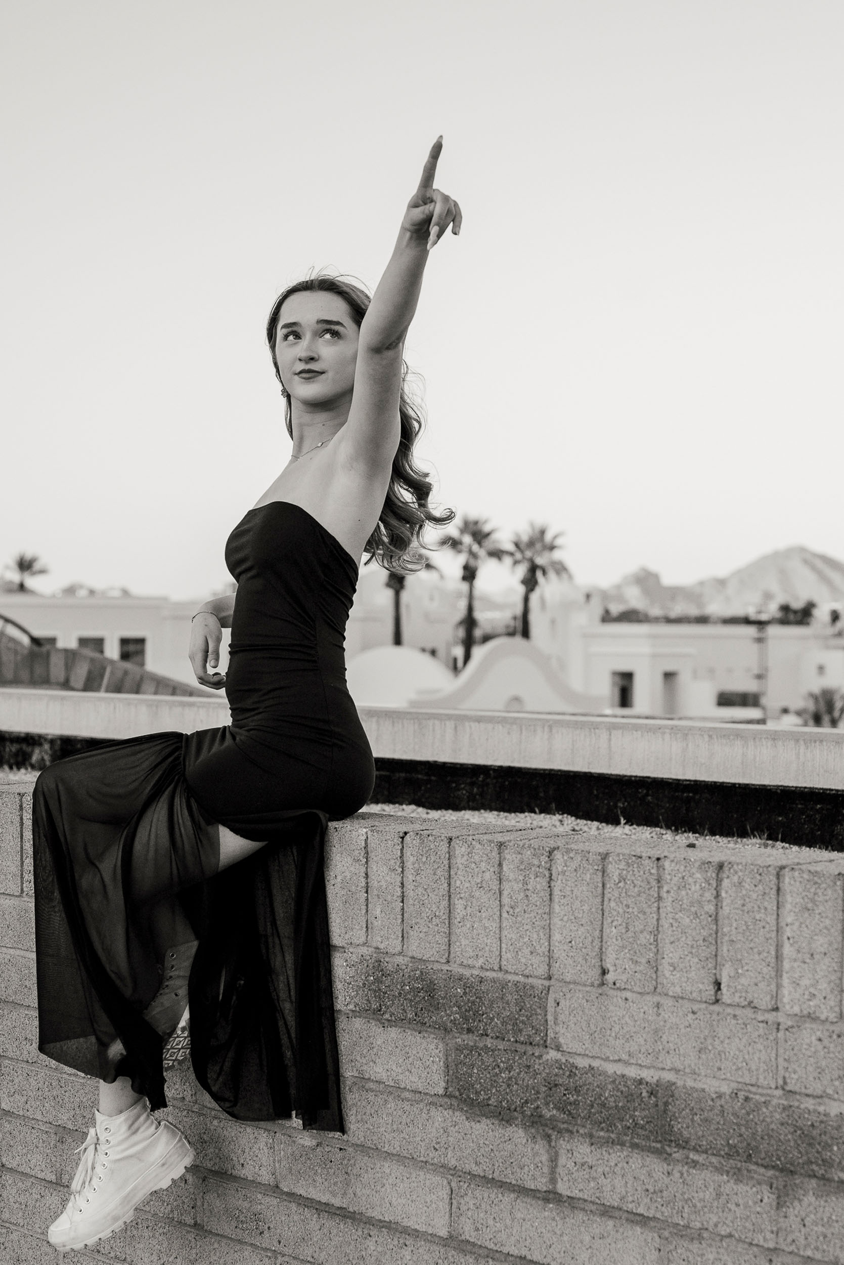 Senior portrait at Heritage Square Phoenix Arizona.