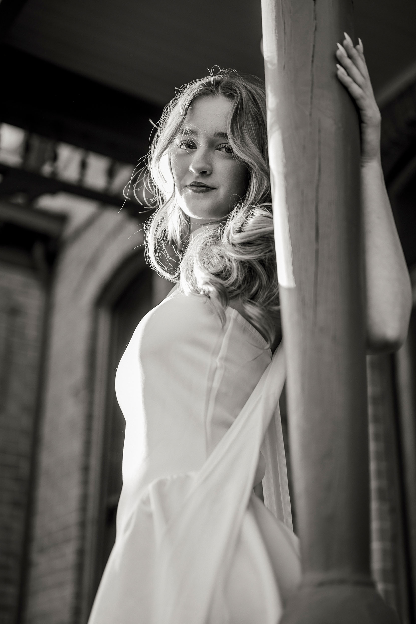 Senior portrait at Heritage Square Phoenix Arizona.