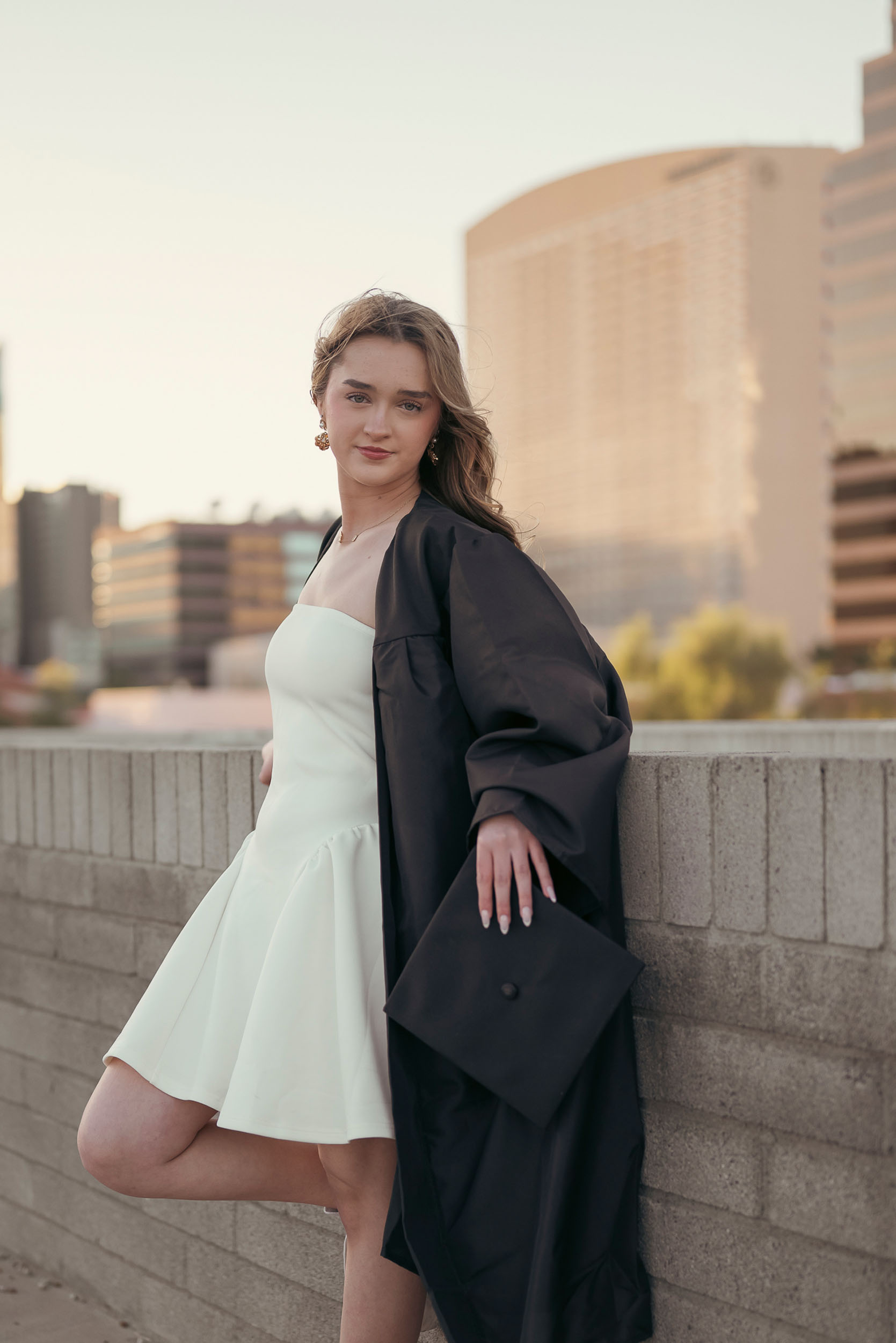 Senior portrait at Heritage Square Phoenix Arizona.