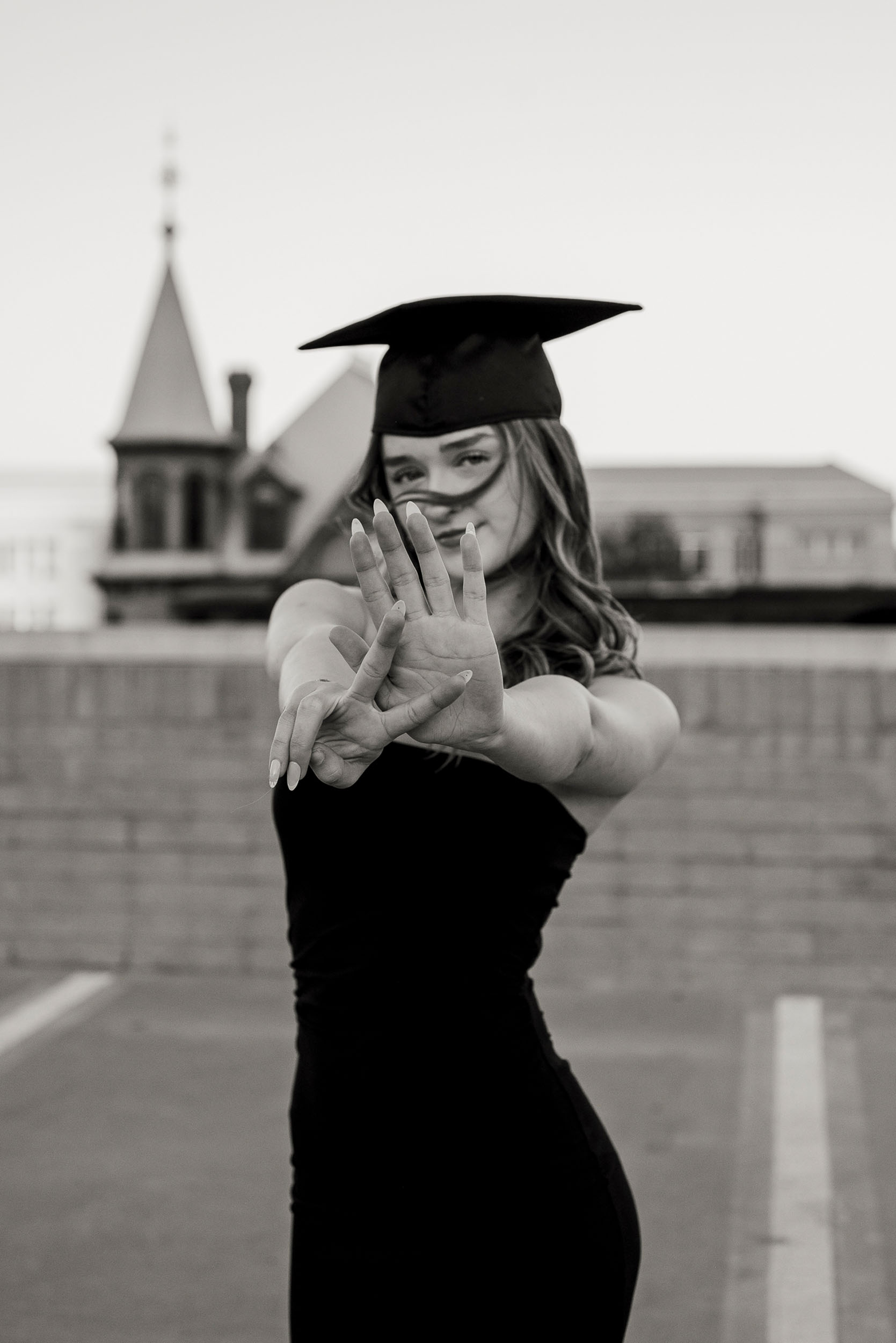 Senior portrait at Heritage Square Phoenix Arizona.