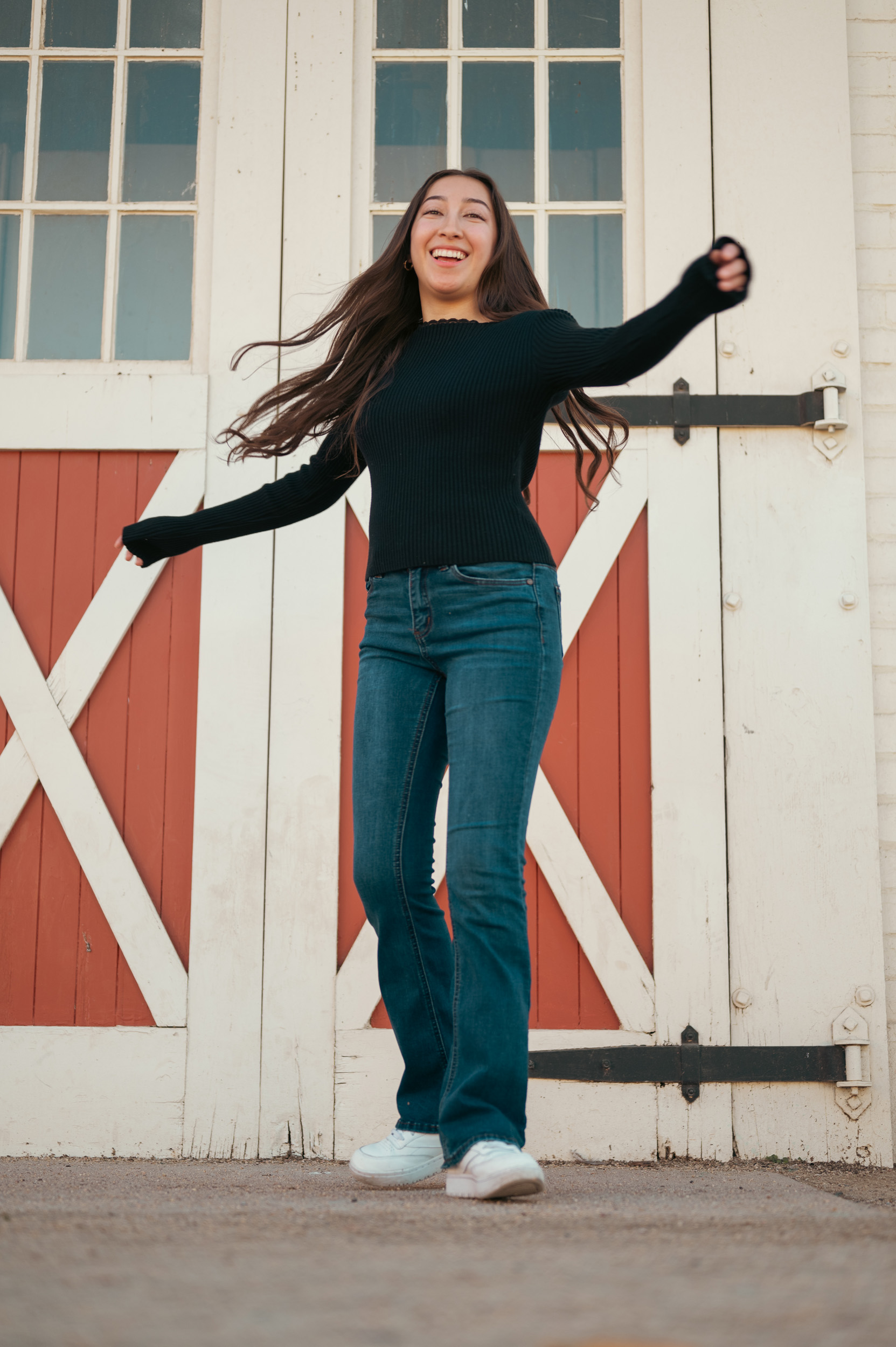 Senior portrait session at Sahuaro Ranch in Glendale Arizona.