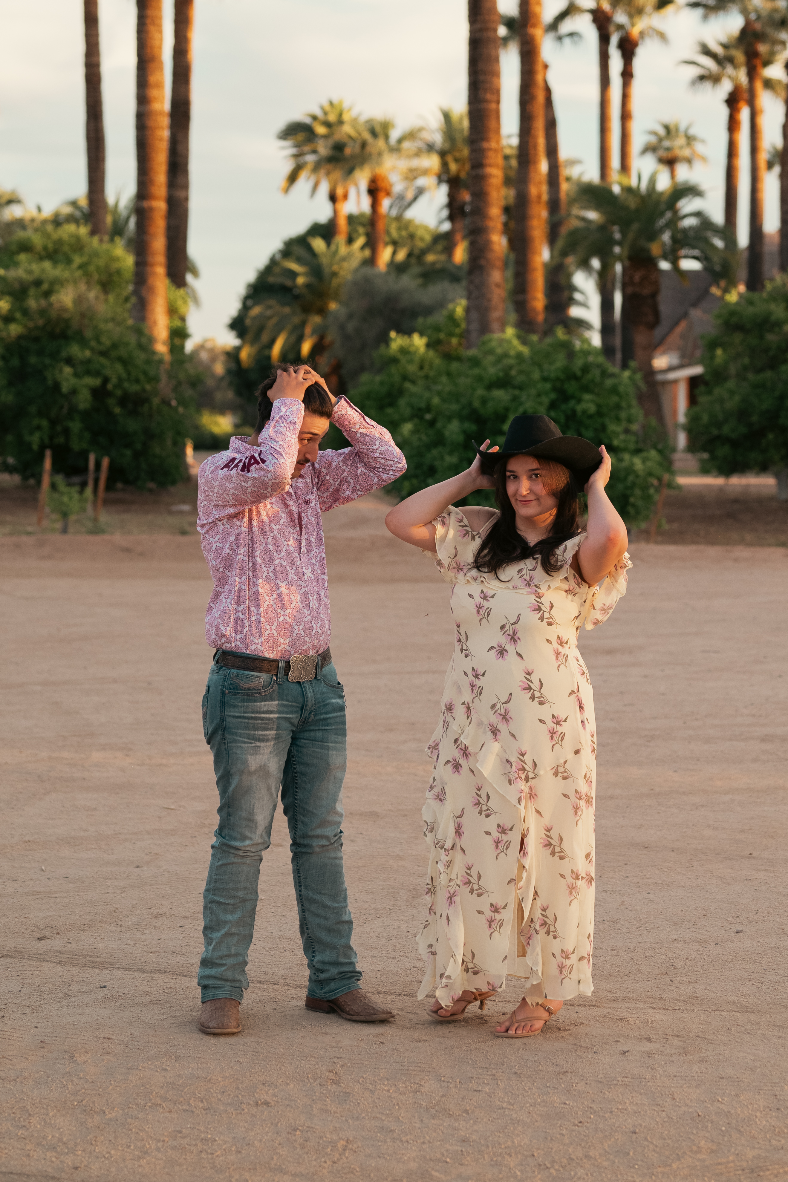 Senior Portrait session at Sahuaro Ranch Arizona.