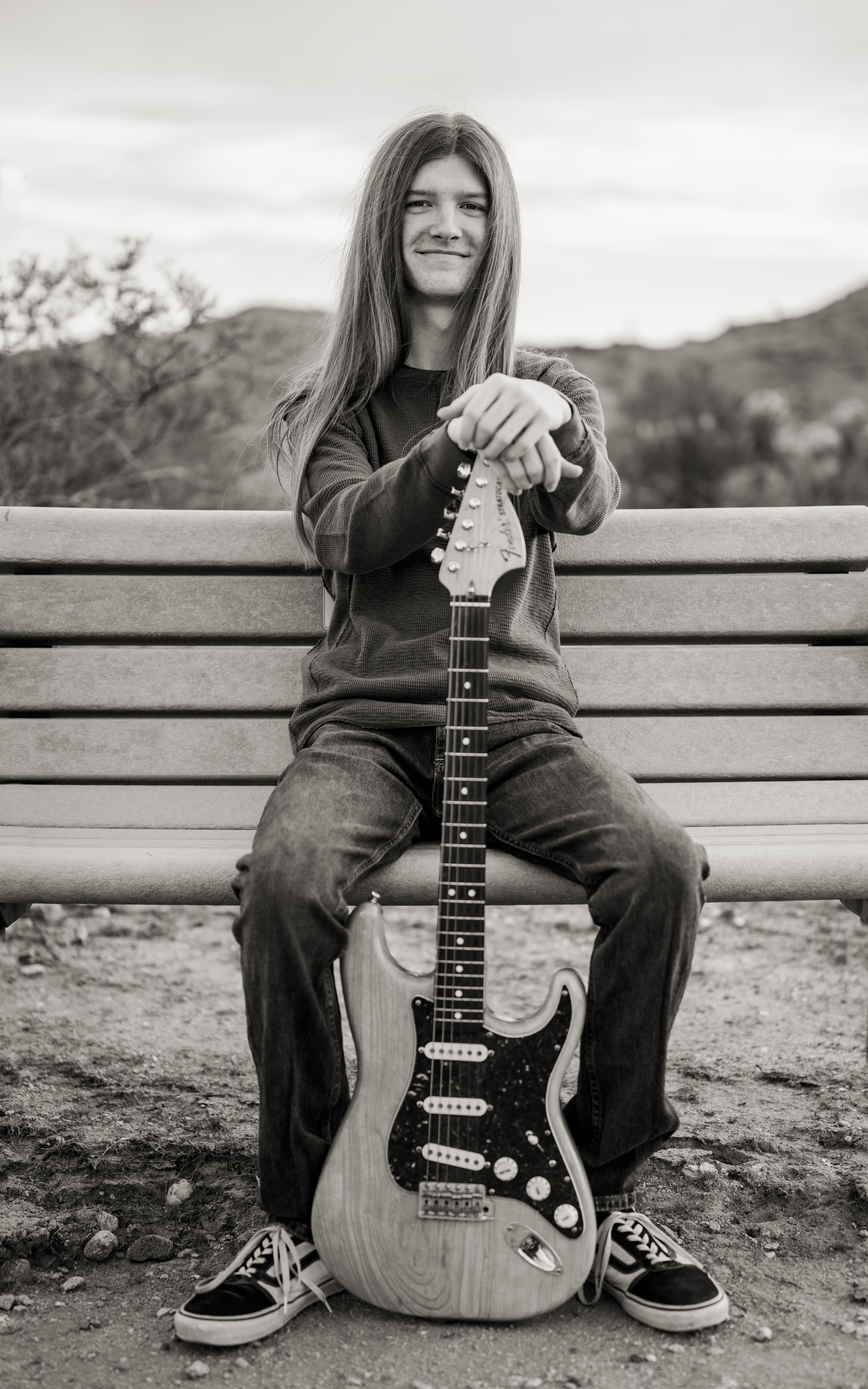 Senior Portrait session at White Tank Mountain Regional Park Arizona.