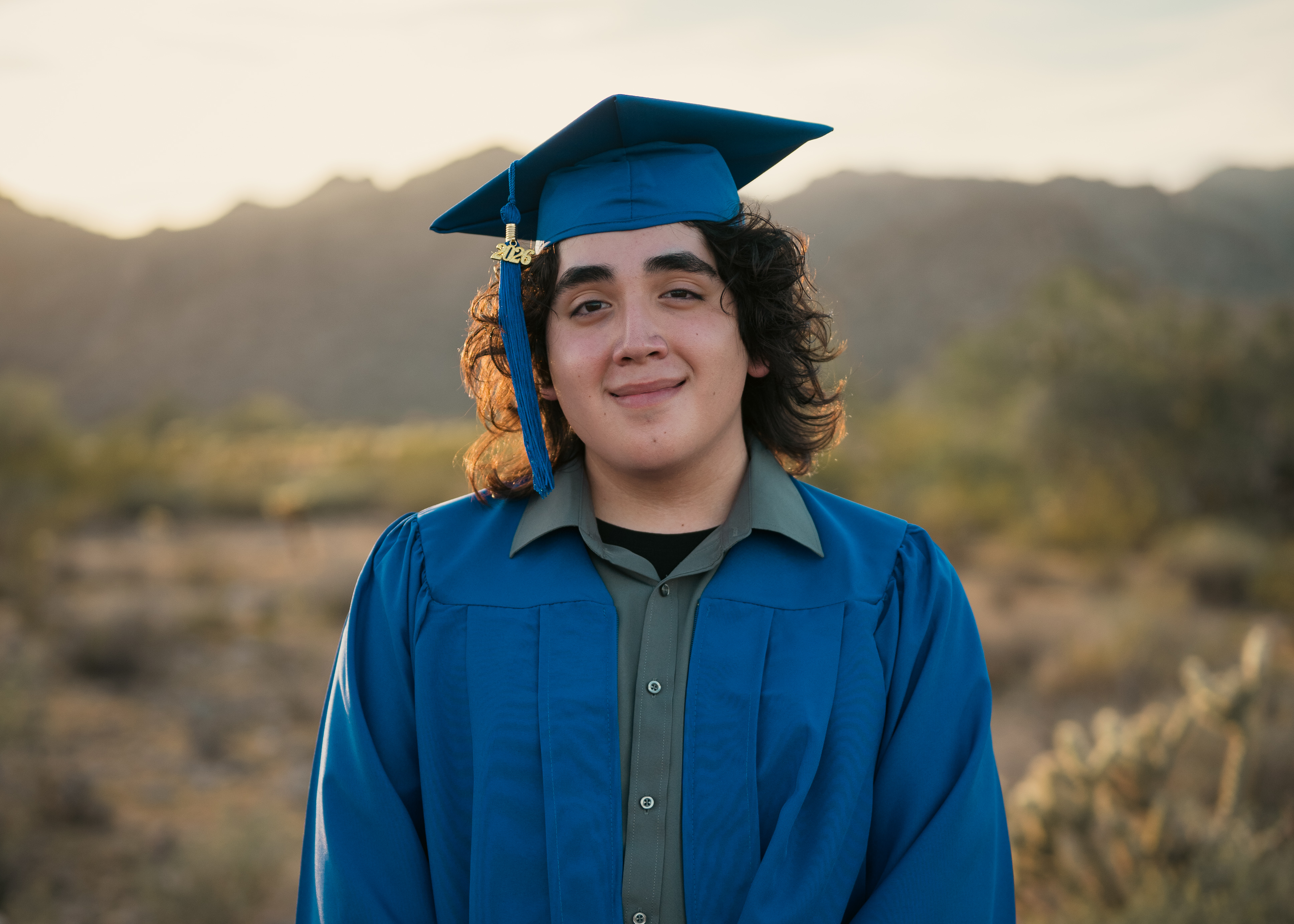 Senior Portrait session at White Tank Mountain Regional Park Arizona.