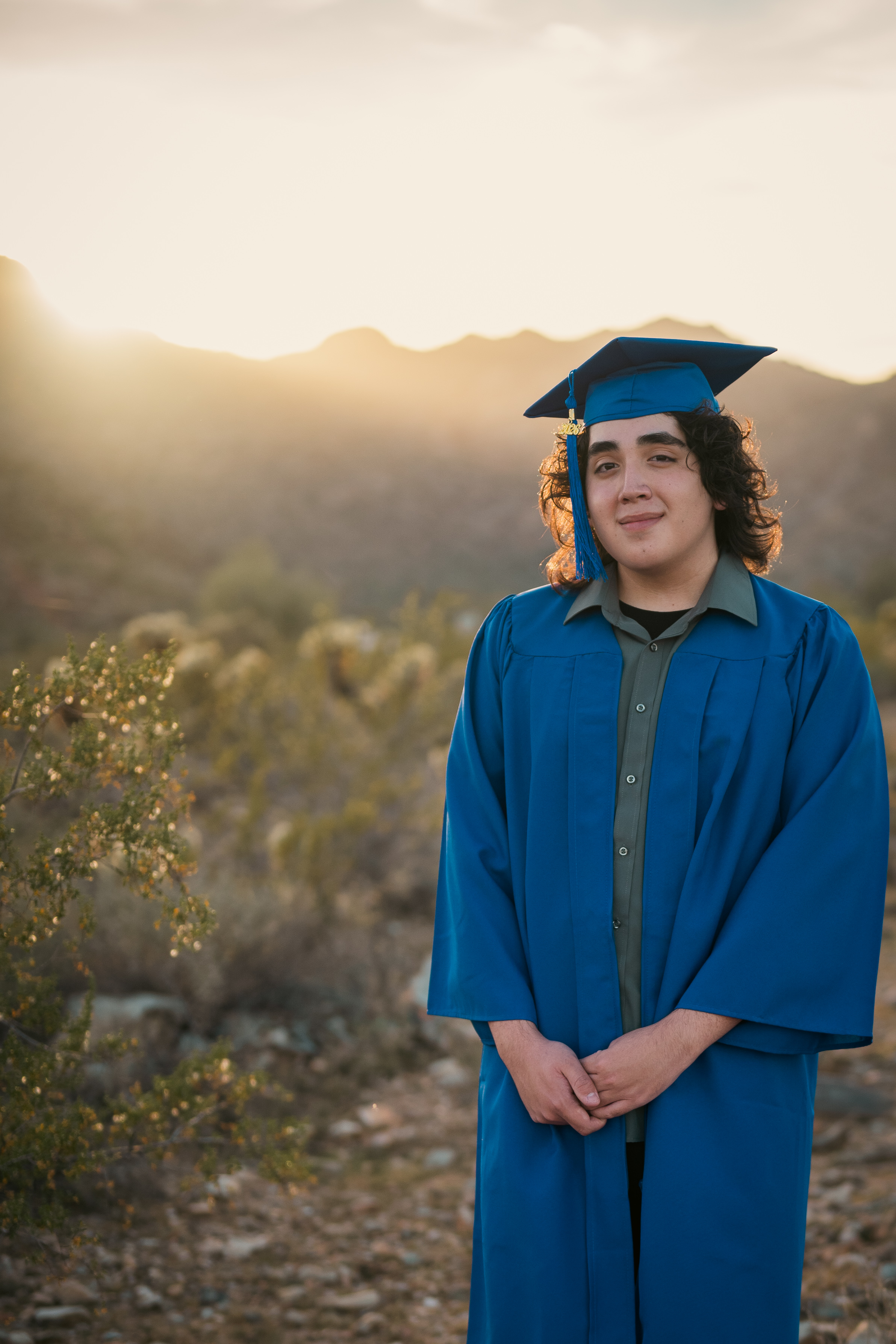 Senior Portrait session at White Tank Mountain Regional Park Arizona.