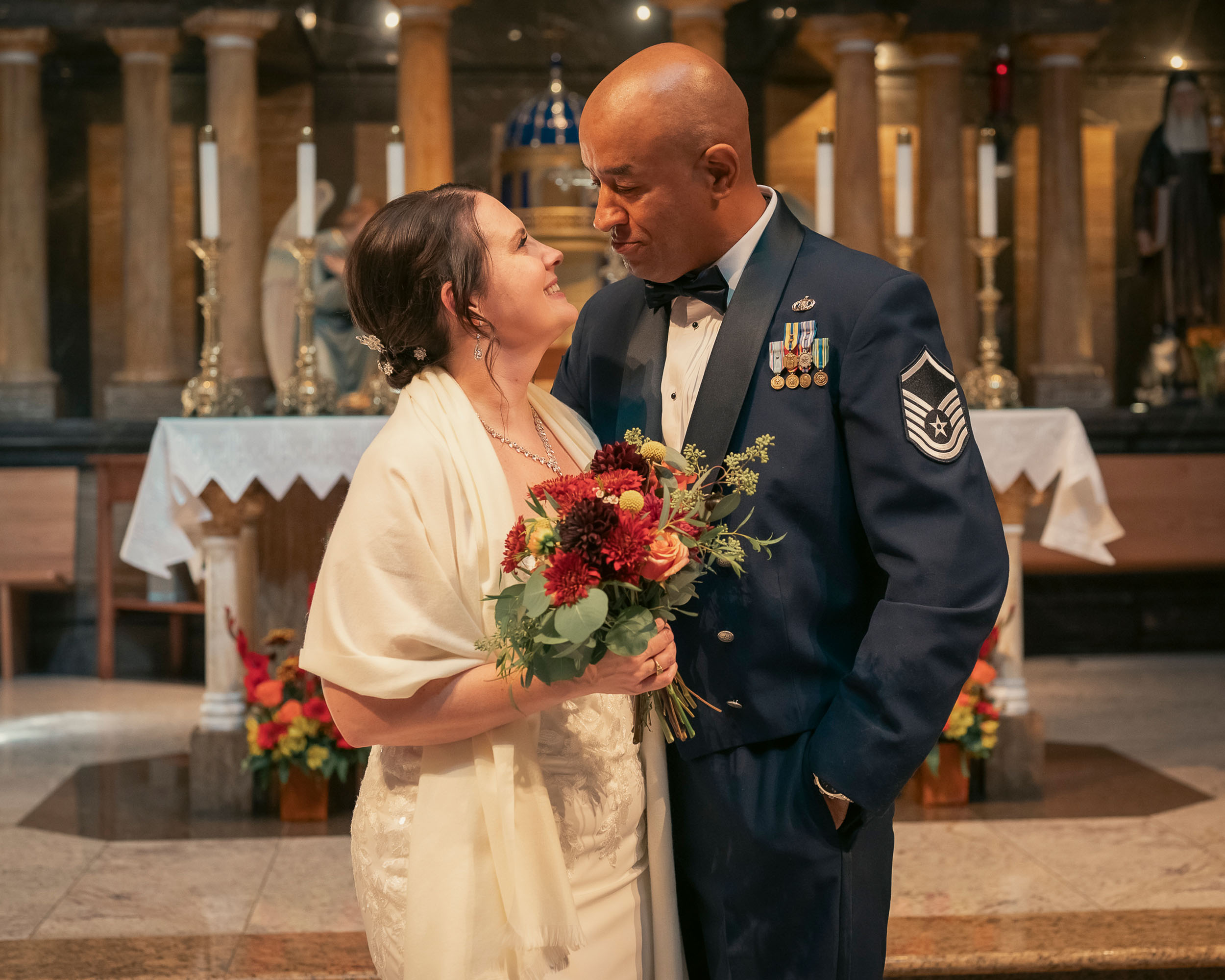 Wedding at St. Clare of Assisi Catholic church Surprise, AZ