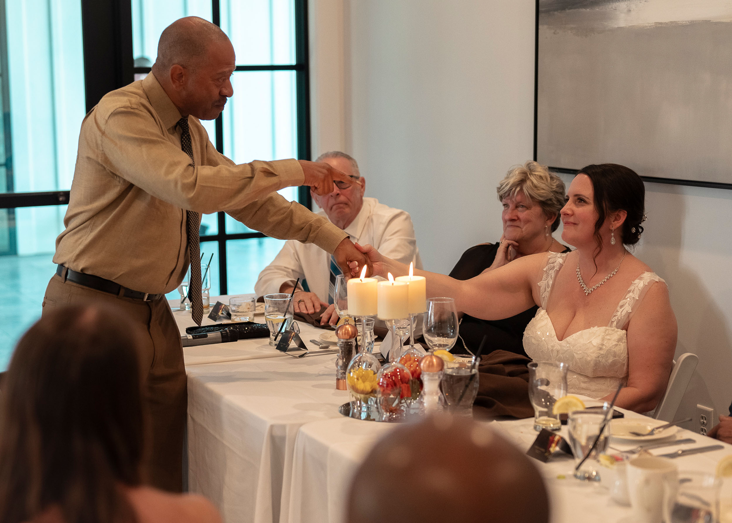 Wedding reception speech at Copper + Rye Sterling Grove Surprise, Arizona