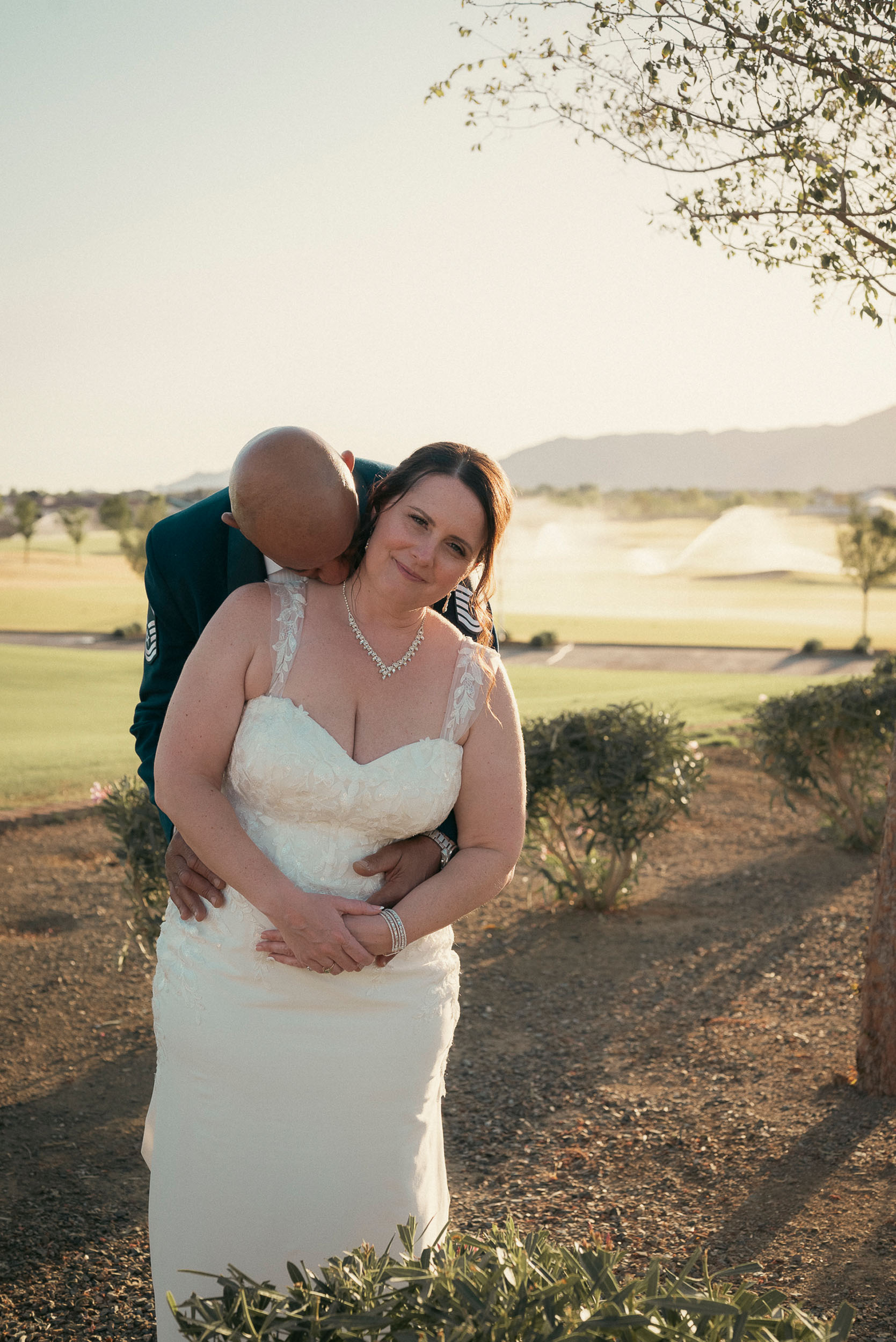 Bride and groom portraits at Sterling Grove Copper + Rye wedding reception