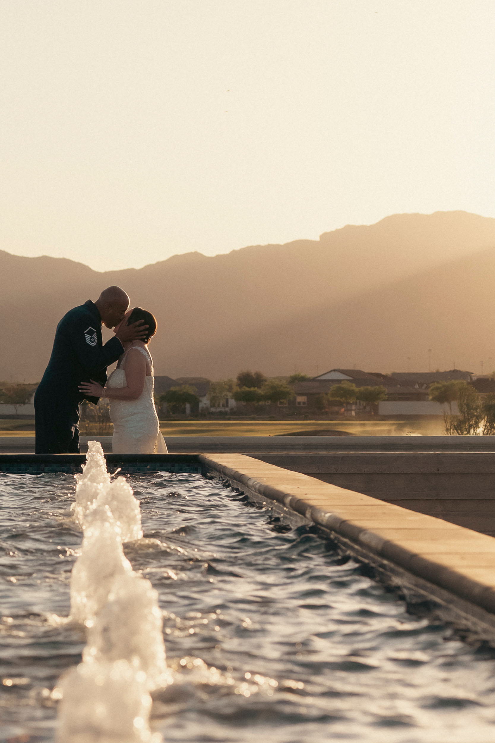 Bride and groom portraits at Sterling Grove Copper + Rye wedding reception