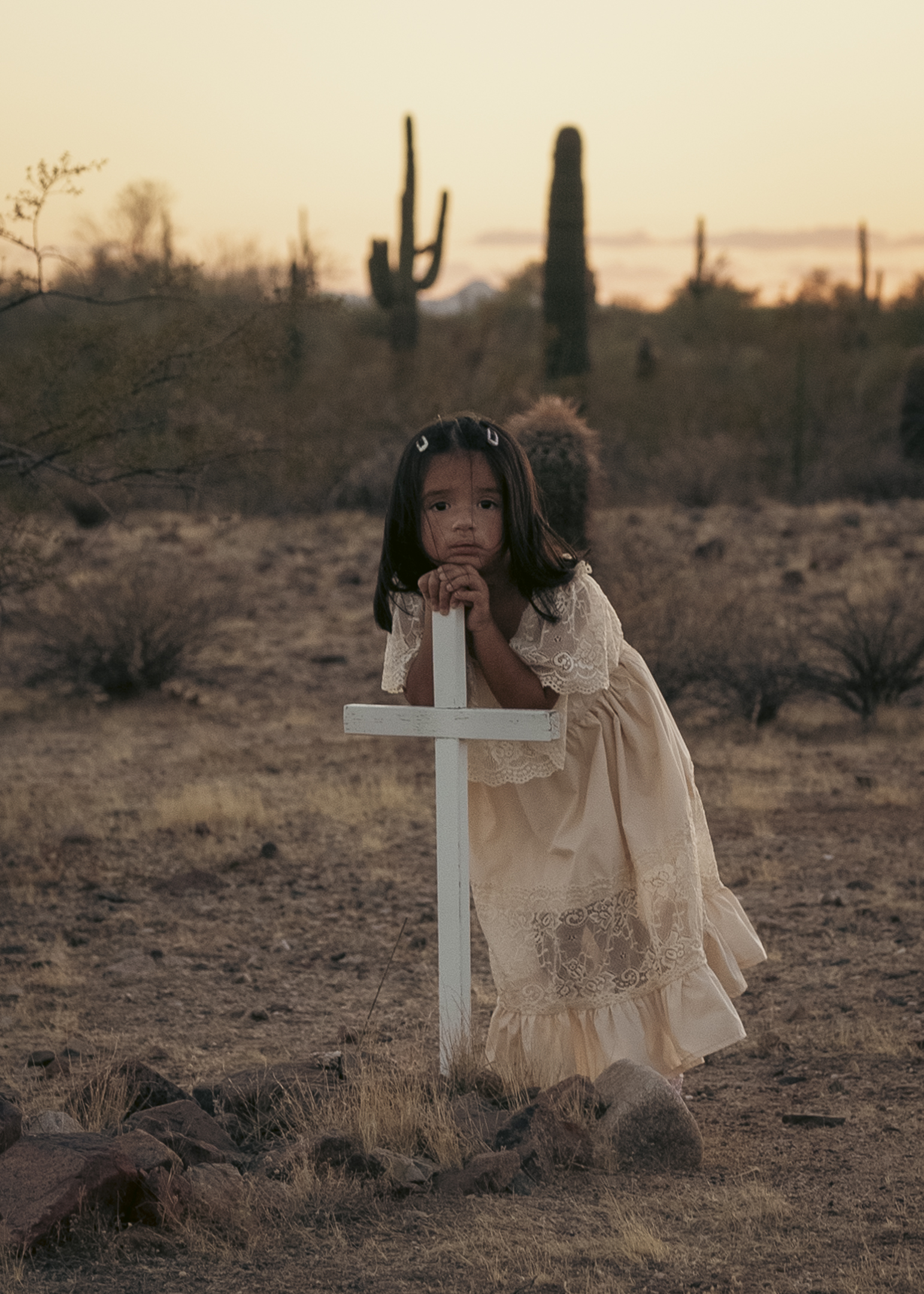 Creative Desert Family Portraits in Wickenburg Arizona.