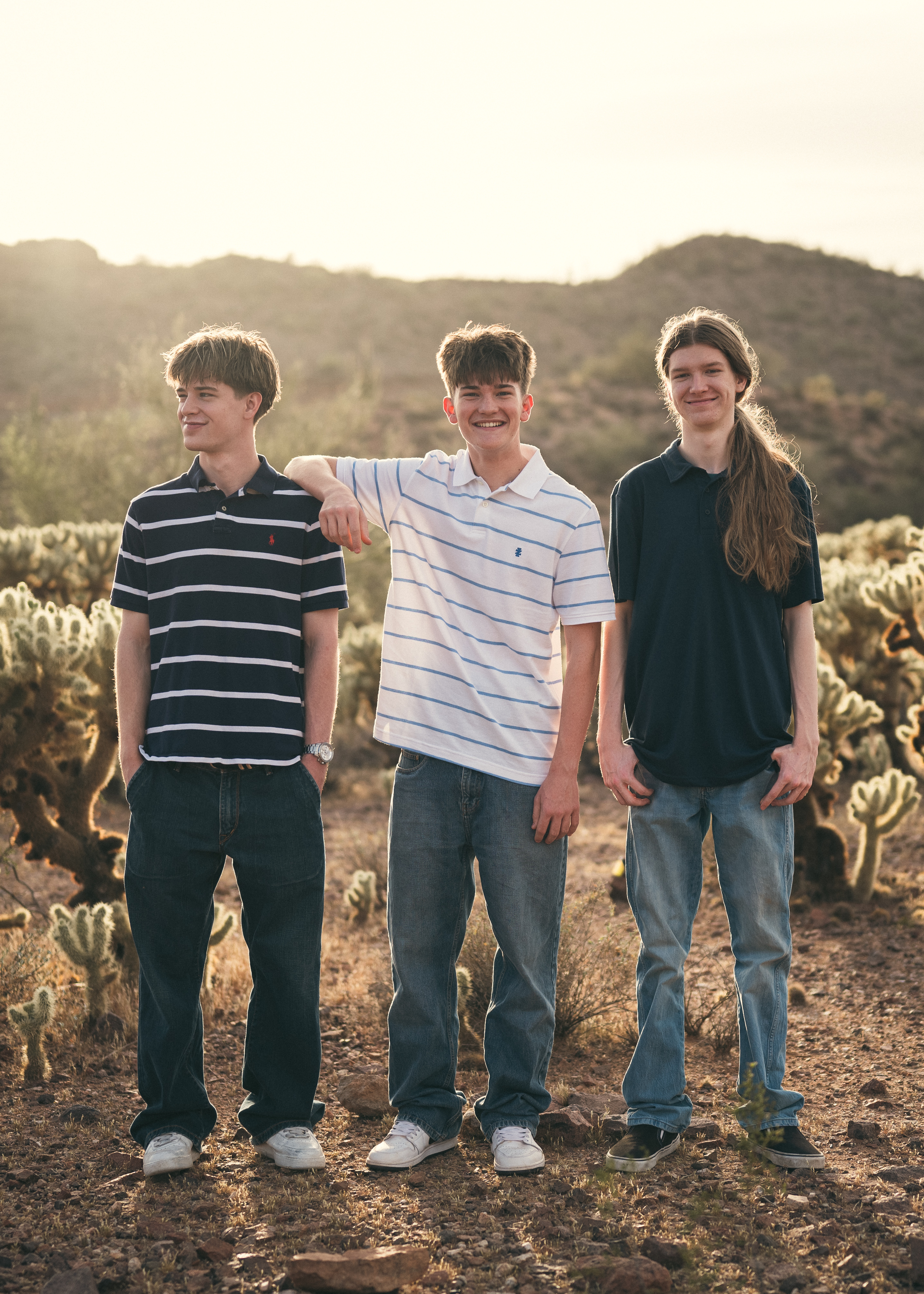 Desert Family Portraits at Vulture Mountain Wickenburg, Arizona.