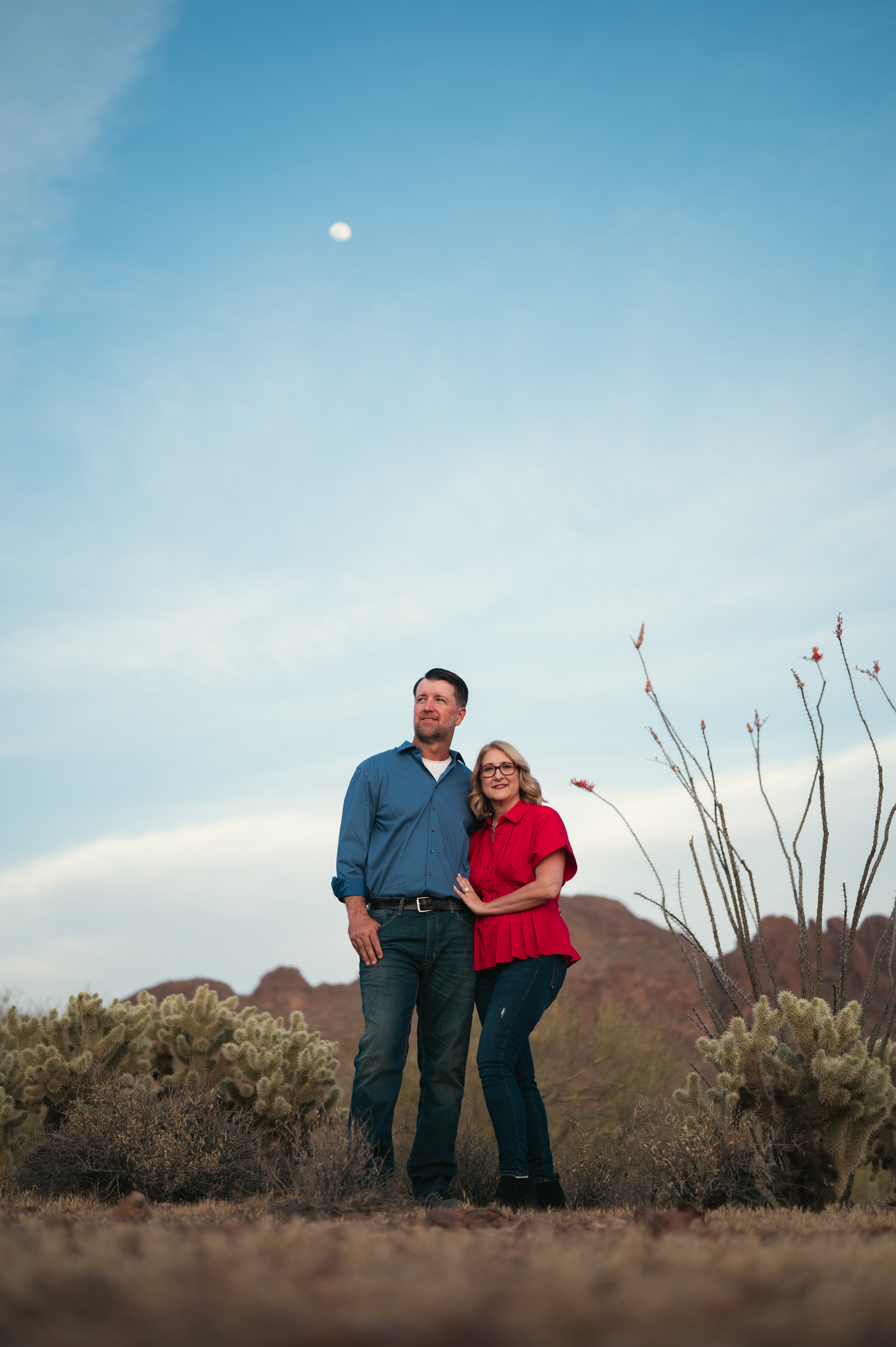 Desert Family Portraits at Vulture Mountain Wickenburg, Arizona.
