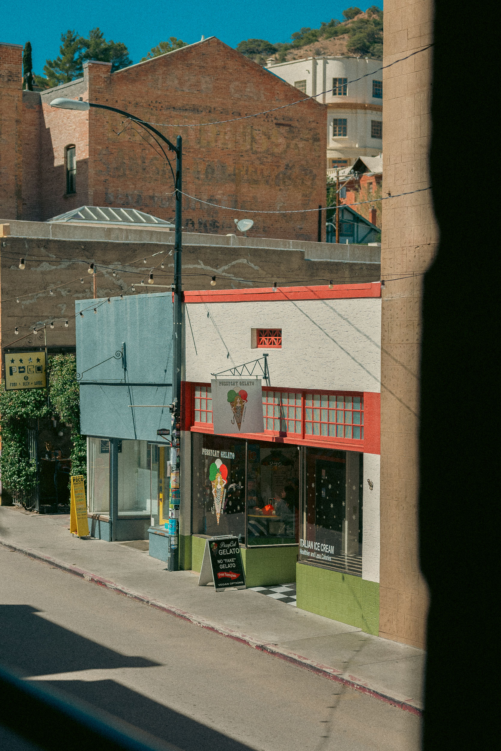downtown street in Bisbee Arizona